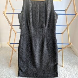 Black and grey speckled dress